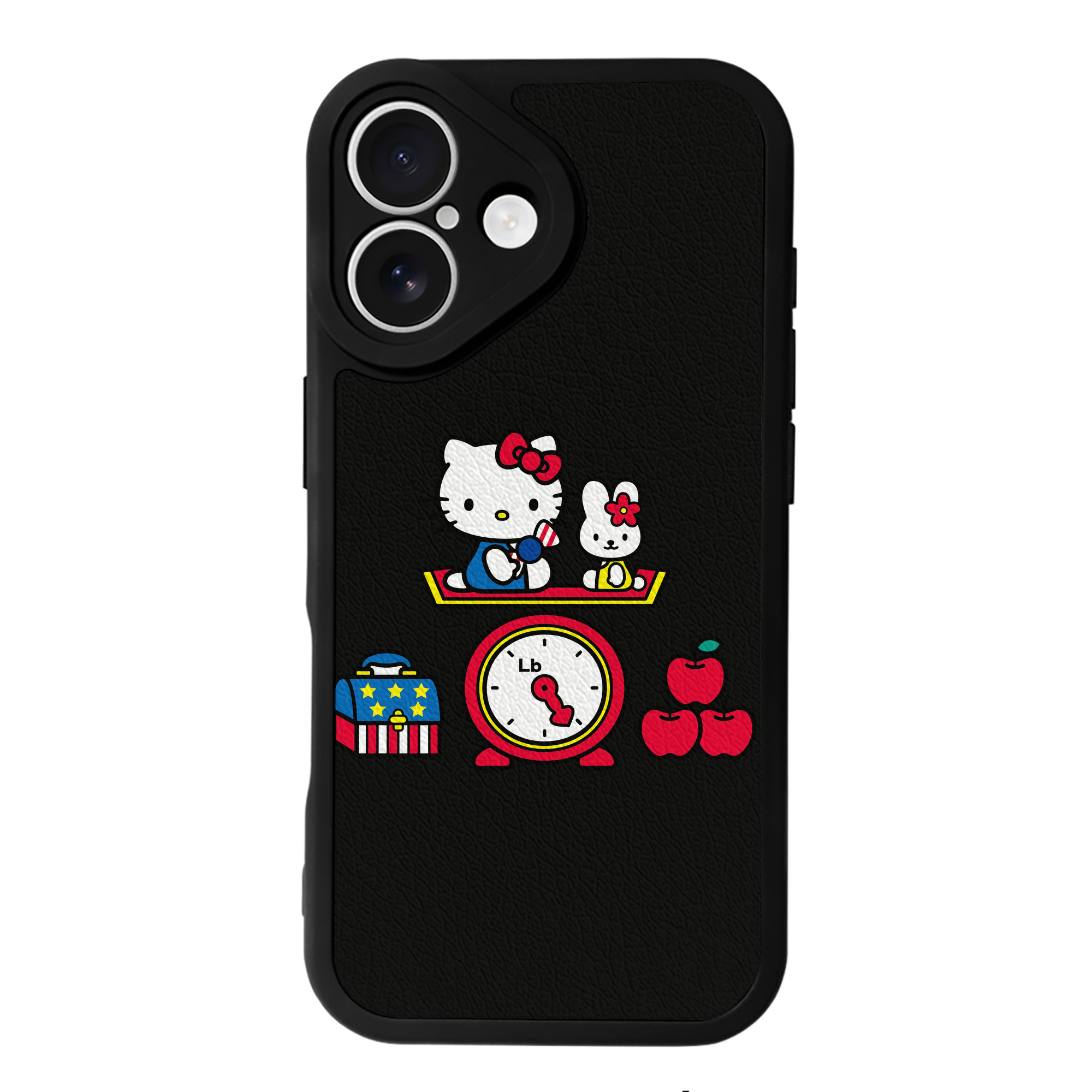 （画像用） Hello Kitty ハローキティ 【iPhone 16シリーズ対応】シリコンスマホケース（レザー調） 材質：シリコン